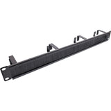 Placa Pasamuros Inline 19" Con Cepillo, 1u, Negro Ral 9005