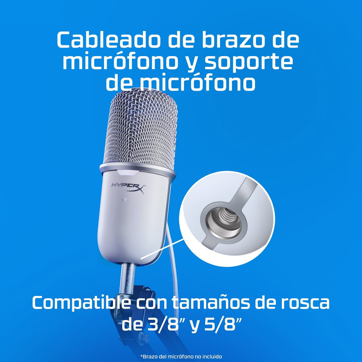 Hyperx Solocast - Usb Microphone (White) Blanco