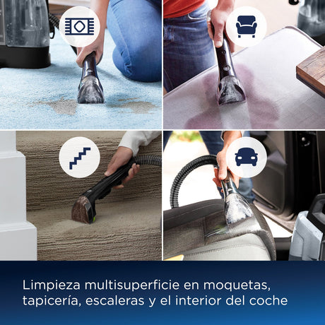 EAN 0011120272314 - Bissell SpotClean Pet Plus máquina de limpieza de alfombras Seca y húmeda Negro, Transparente imagen 6