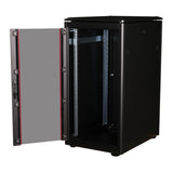 Roline 19-Zoll Netzwerkschrank Pro 22 He, 600x800 Bxt Glastr Schwarz