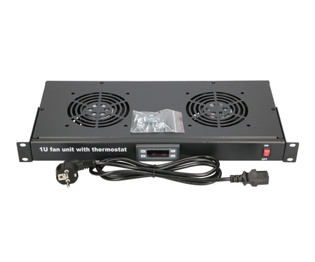 EAN 5903148919089 - Extralink 19\" RACK MOUNT FAN PANEL (2 FANS) WITH THERMOSTAT Panel del ventilador imagen 7