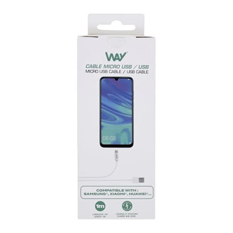 EAN 3303170097779 - T'nB WCBMUSB1 cable USB 1 m USB A Micro-USB B Blanco imagen 4