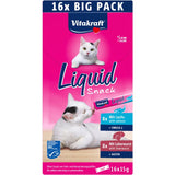 Vitakraft Snack Líquido De Hígado Con Salmó Un Premio Para Gatos - 16x15 G