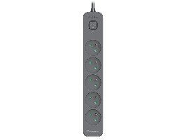 EAN 5907512873755 - Tracer Power Line+ 5.0 m base múltiple 5 m 5 salidas AC Interior Grafito imagen 1