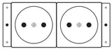 EAN 7291063018856 - Kramer Electronics TS-2DE toma de corriente imagen 1