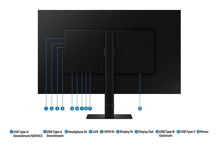 Monitor Samsung S60ud 32" 2560 X 1440 Pixeles Quad Hd Led Negro