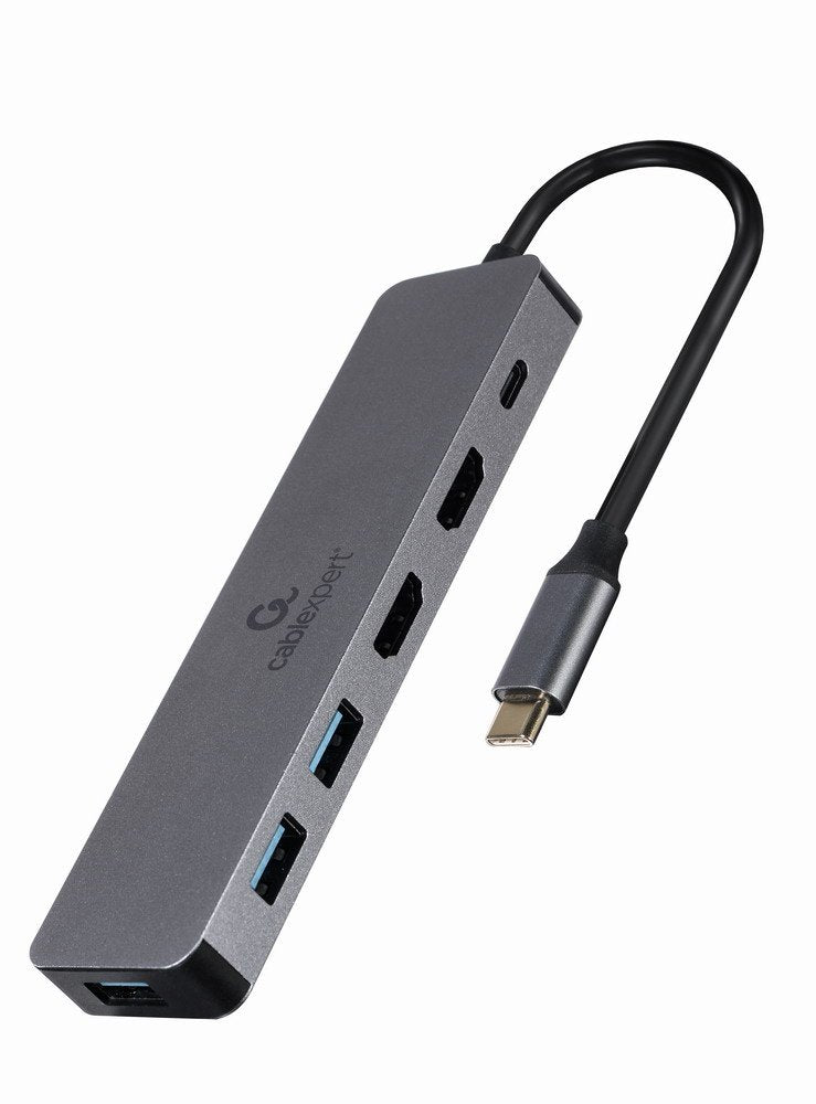 Gembird A-Cm-Combo3-03 Multi Port Adapter Usb Tipo C 3in1 Hub + Hdmi + Pd