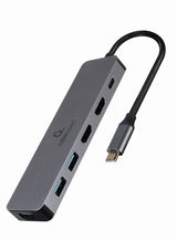Gembird A-Cm-Combo3-03 Multi Port Adapter Usb Tipo C 3in1 Hub + Hdmi + Pd