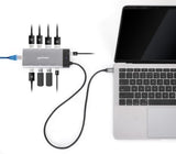 EAN 0766623130714 - Manhattan 130714 base para portátil y replicador de puertos Alámbrico USB 3.2 Gen 2 (3.1 Gen 2) Type-C Gr imagen 4