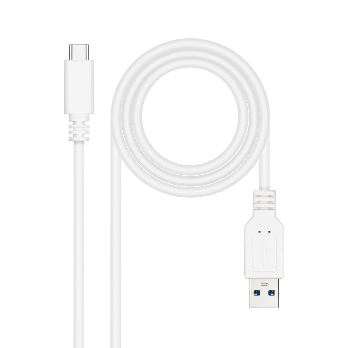 Nanocable Cable Usb 3.1 Gen2 10gbps 3a Usb-C/M-A/M - 0.5m - Blanco