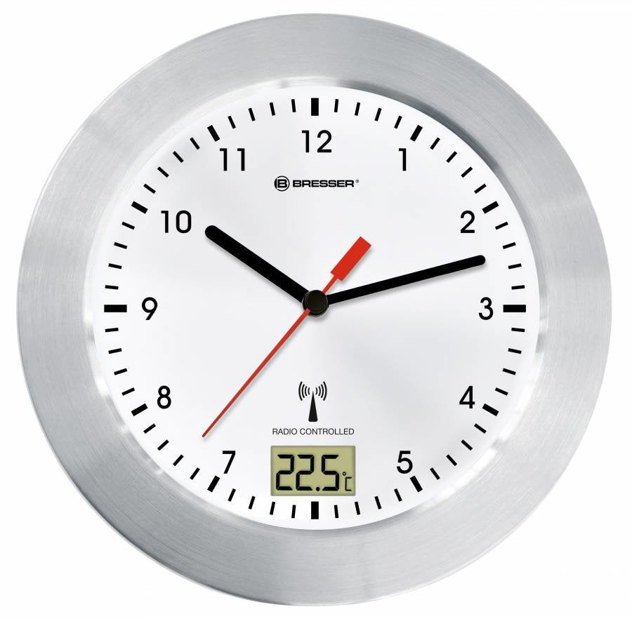 Bresser Mytime Bath White Radio Controlled Bathroom Clock