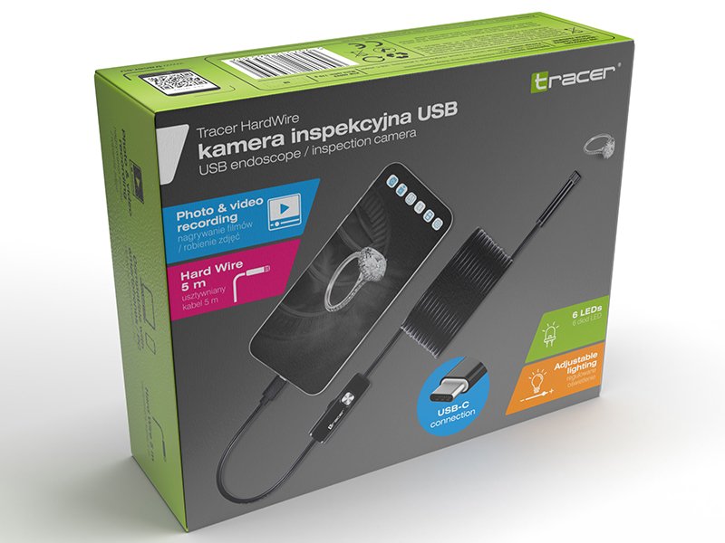 Cámara De Endoscopio Tracer Hardwire 5m 7mm