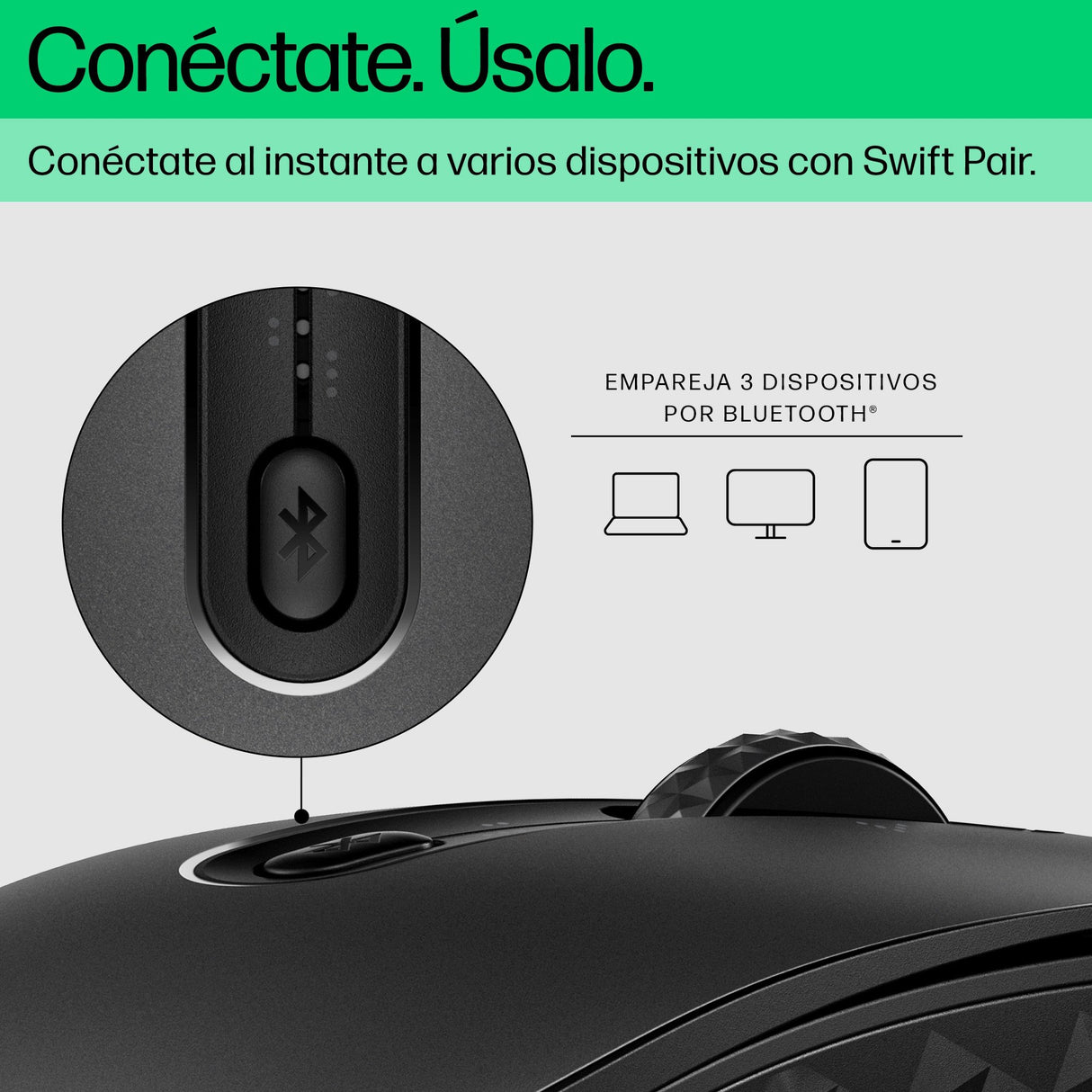 EAN 0196786418884 - HP 695 Rechargeable Wireless Mouse ratón Oficina Ambidextro Bluetooth 4000 DPI imagen 15
