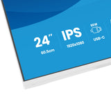Iiyama Xb2497hsn-W1 (Prolite) - 23.8p Ips Fhd - 1ms - 350cd/Mâ² -  Hdmi-Dp Usb-C.Dock - Hub Usb - 2x2w - Ajustable- Blanco