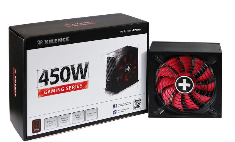 EAN 4044953501661 - Xilence Performance A+ XN213 unidad de fuente de alimentación 450 W 20+4 pin ATX ATX Negro imagen 2