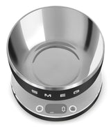 Smeg Ksc01blmww Báscula De Cocina Negro, Acero Inoxidable Encimera Alrededor Báscula Electrónica De Cocina