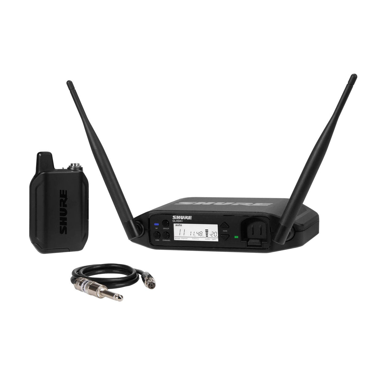 Shure Glxd14+E-Z4 - Cyfrowy System Inalámbrico Dual Band Z Nadajnikiem Bodypack I Kablem Gitarowym Wa302