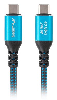 EAN 5901969441857 - Lanberg CA-CMCM-45CU-0015-BK cable USB USB 3.2 Gen 2 (3.1 Gen 2) 1,5 m USB C Negro, Azul imagen 2