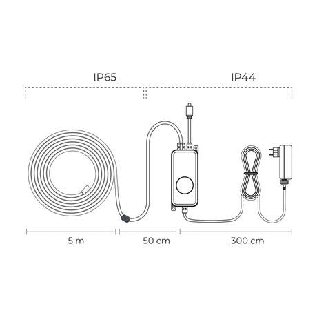 EAN 8427542128245 - Ksix BXOUTL3N cinta luminosa Regleta luminosa universal LED 5000 mm imagen 4