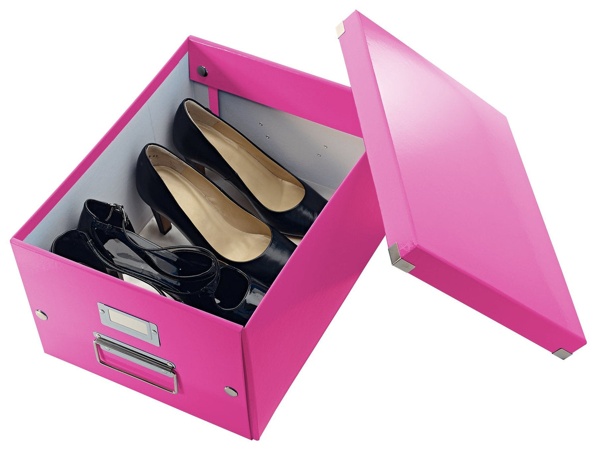 Leitz Caja De Almacenamiento Click & Store 16,7 L - 28,1 X 36,9 X 20,0 Cm Rosa