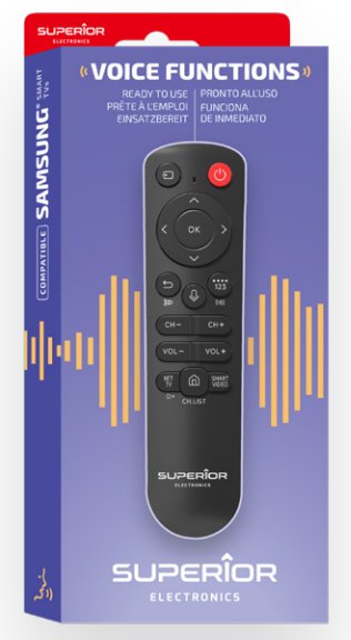 Mando Para Tv  Samsung Smart Listo Para Su Uso Control Por Voz (Microfono), Superior
