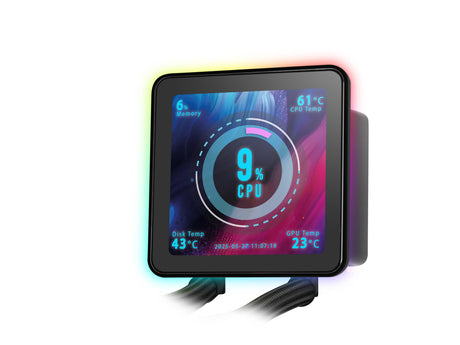 EAN 8435693110712 - Mars Gaming ML-VISIONPRO360 Procesador Sistema de refrigeración líquida todo en uno 12 cm Negro 1 pieza(s imagen 10