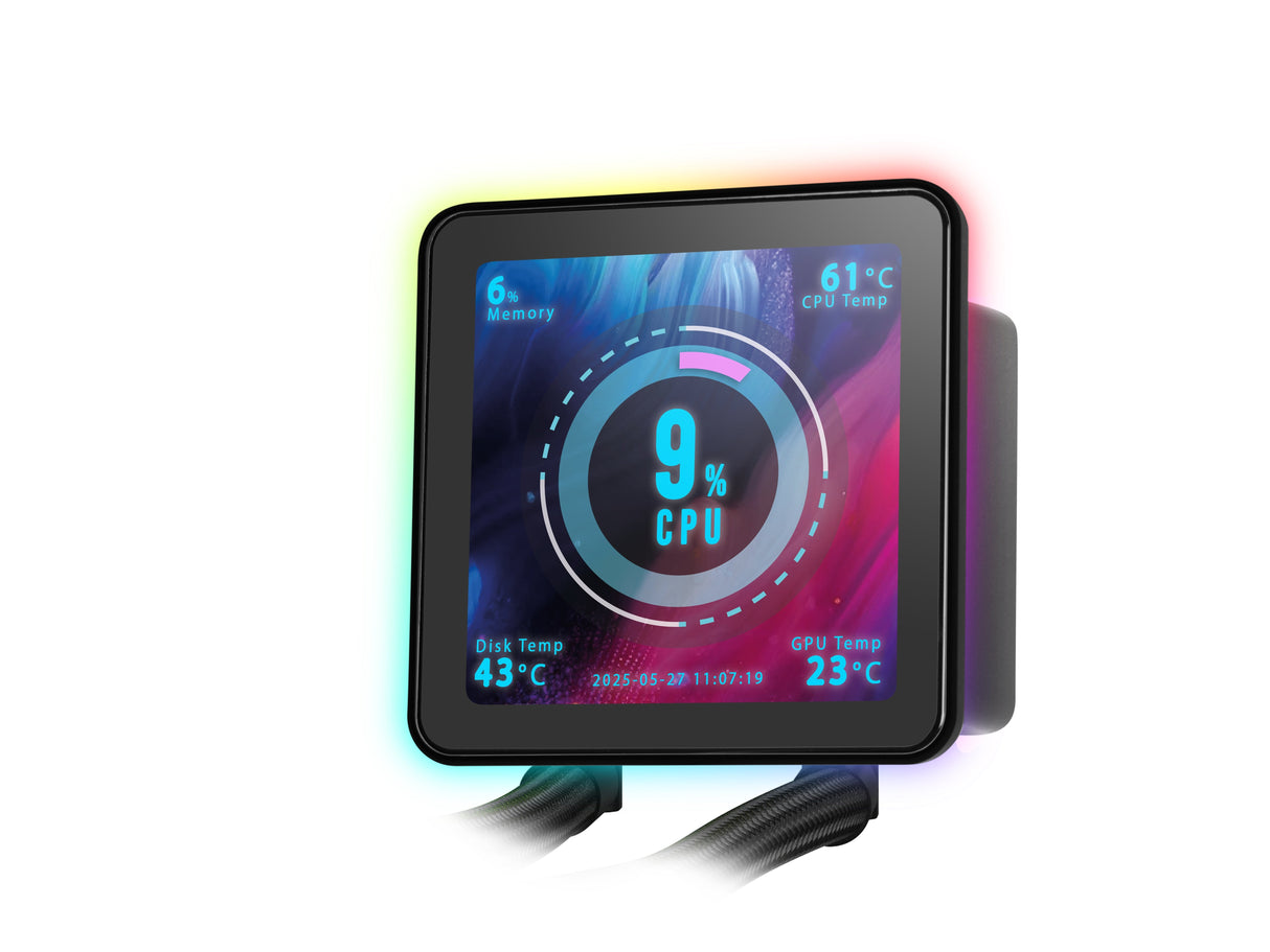 Refrigeración Líquida Cpu Mars Gaming Ml-Visionpro240   Todo En Uno 12 Cm Negro 1 Pieza(S)