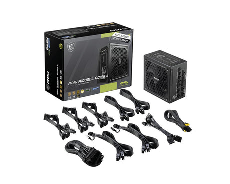 EAN 4711377246729 - MSI MAG A1000GL PCIE5 II unidad de fuente de alimentación 1000 W 24-pin ATX ATX Negro imagen 4
