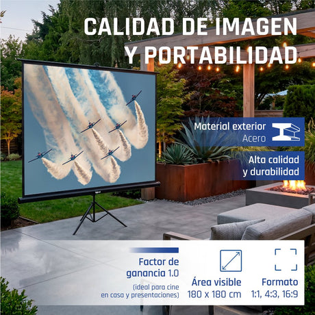 EAN 8435364308493 - iggual PSITS180 pantalla de proyección 2,54 m (100") 1:1 imagen 4