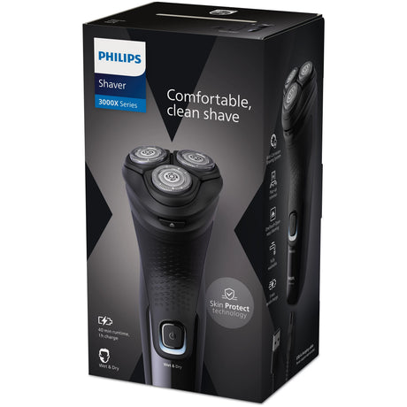 EAN 8720689018920 - Philips X3001/00 afeitadora Máquina de afeitar de rotación Recortadora Negro imagen 4