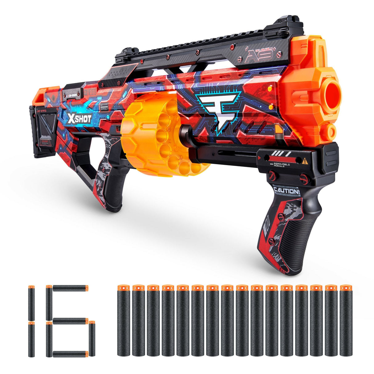 Lanzador Zuru X-Shot - Last Stand Faze, Dart Blaster 36518h