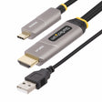 EAN 65030898201 - StarTech.com 145B-USBC-HDMI4K-AOC adaptador de cable de vídeo HDMI tipo A (Estándar) Negro imagen 1