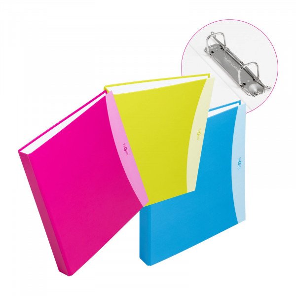 Pagna Carpeta De Anillas A4 Estilo Pp Mecanismo De 2 Barras 12 Uds Clasificación Por Colores