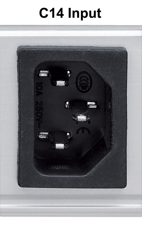 EAN 0766623163651 - Intellinet 163651 unidad de distribución de energía (PDU) 8 salidas AC 1U Negro, Plata imagen 6