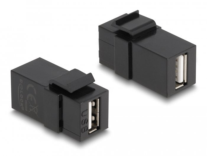 Keystone Modul Usb 2.0 A Buchse Zu Usb 2.0 A Buchse Schwarz