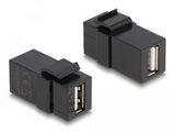 Keystone Modul Usb 2.0 A Buchse Zu Usb 2.0 A Buchse Schwarz