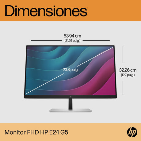 EAN 0196786300615 - HP E-Series E24 G5 FHD Monitor pantalla para PC 60,5 cm (23.8") 1920 x 1080 Pixeles Full HD LCD Plata, Ne imagen 8