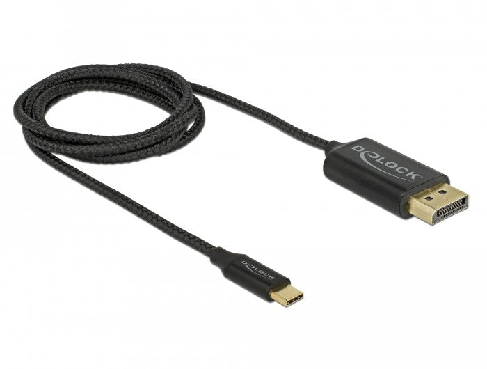Delock Cable Usb Tipo-C Macho > Dp Macho Dp-Alt Mode 4k 60 Hz 1 M