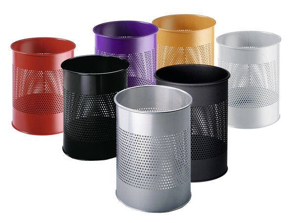 Durable Papelera - Redondo - 15 L - Acero