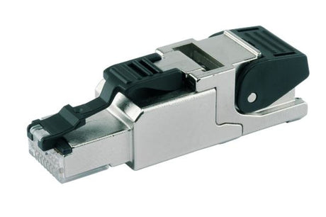 EAN 4018359434625 - Telegärtner J00026A2004 conector RJ45 Negro, Acero inoxidable imagen 1