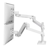Ergotron Lx Pro - Kit De Fijación (Doppelarm) - Para 2 Lcd-Displays - Lochplatte-Montaje - Aluminium - Blanco - Tamaño De Pantalla: Hasta 61 Cm (Hasta 24 Pulgadas)