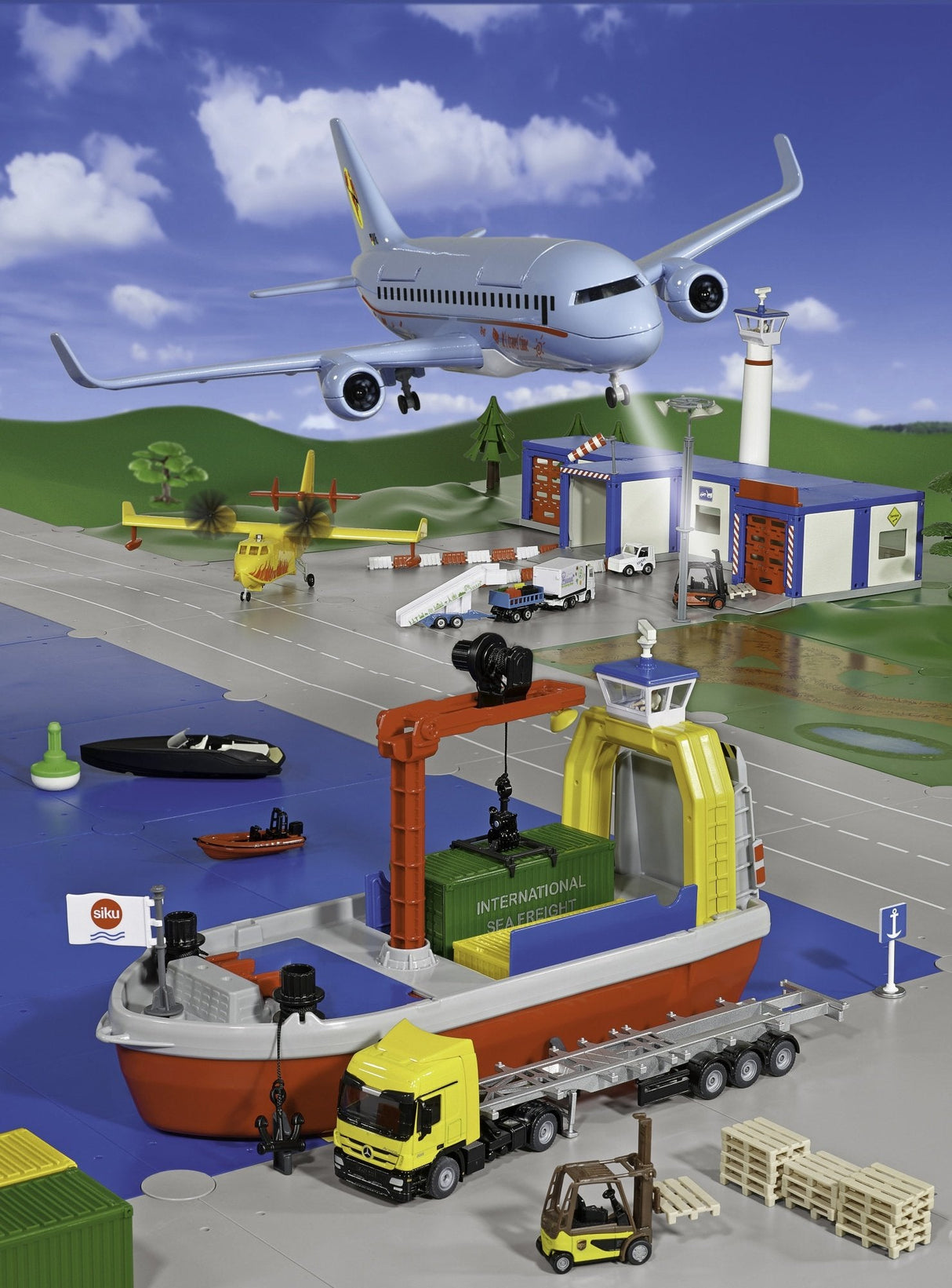 Siku World Wirtsliten, Modelo Vehicle Light Blue, Con Accesorios 4006874054022.0