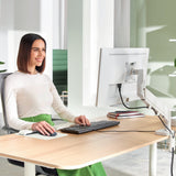 Leitz Ergo Single Monitor Arm Gris, 550x110x520