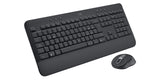 Teclado Italiano Logitech Signature Mk650 Combo Ratón Incluido Rf Wireless + Bluetooth Qwerty Grafito