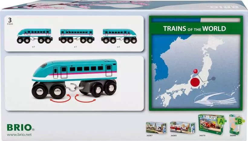 Brio World World - Trains Of The World Shinkansen E5 Hayabusa Zug, Vehículo De Juego 63608600