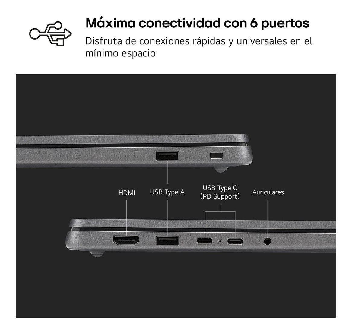 Portátil Lg Gram Book 15ud50t-G.Ax55b Intel Core I5-1334u 16gb 512gb Ssd 15.6' Sin Sistema Operativo
