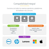 Startech.Com Thunderbolt 4 Multi-Display Docking Station, Quad/Triple/Dual Monitor Dock, 2x Hdmi/2x Displayport, 7x Usb
