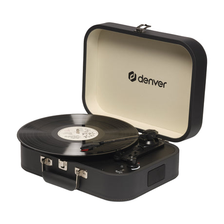 EAN 5706751090370 - Denver VPL-130DGR tocadisco Tocadiscos de tracción directa Negro Semiautomático imagen 9