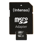 Intenso Microsd 16gb + Adaptador Sd Cl10. Uhs-I  U1