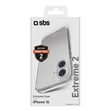 Sbs Extreme Funda X2 For Iphone 16, Transparente